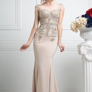 Scoop Meck Mermaid Shape Prom Dress CD35